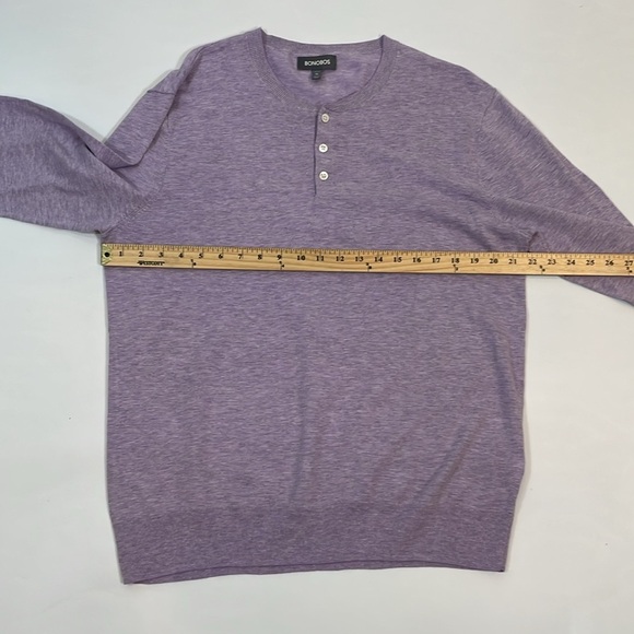 Bonobos Men’s Sweater Henley XL Cotton Linen Blend Lightweight EUC - Picture 5 of 10